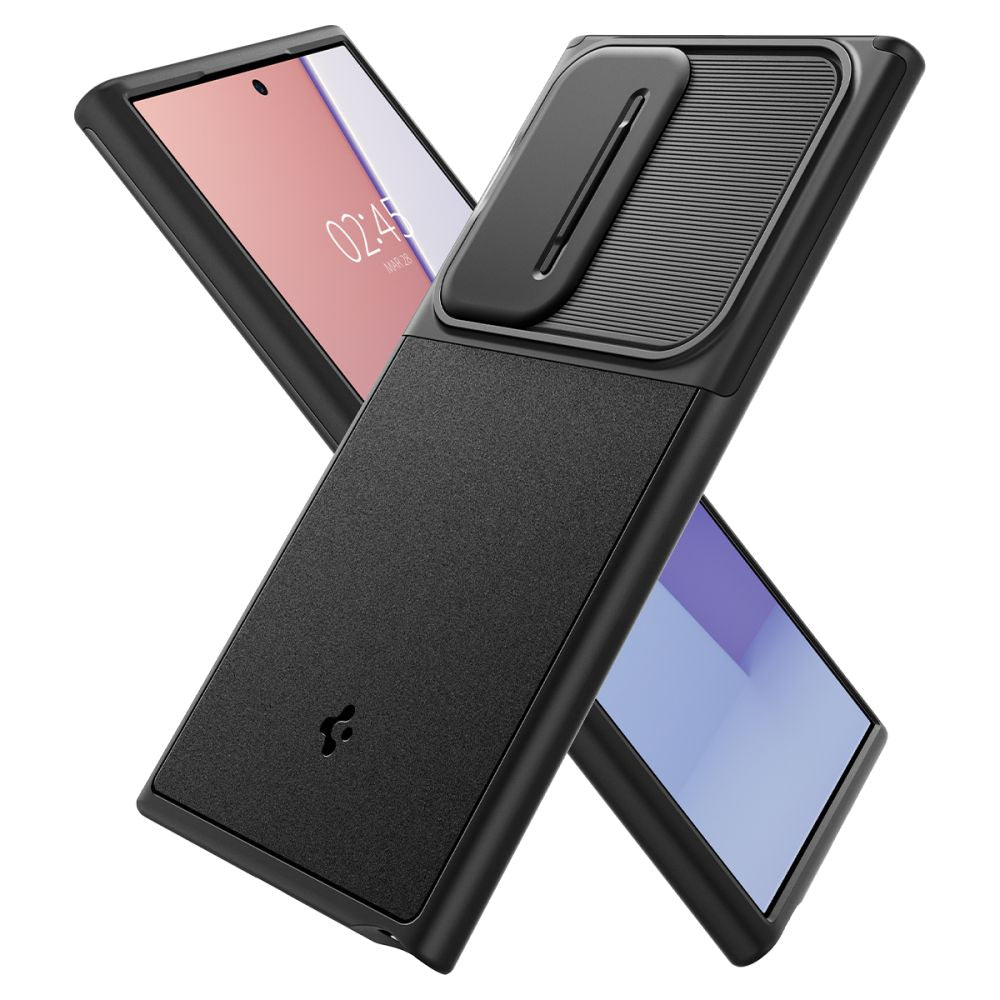 COPERTURA SPIGEN OPTIK ARMOR GALAXY S24 ULTRA NERA