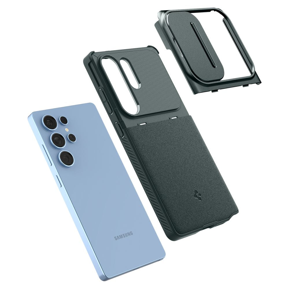 COPERTURA SPIGEN OPTIK ARMOR GALAXY S25 ULTRA ABYSS GREEN