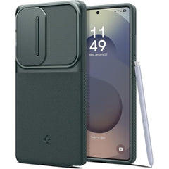 COPERTURA SPIGEN OPTIK ARMOR GALAXY S25 ULTRA ABYSS GREEN