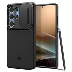 COPERTURA SPIGEN OPTIK ARMOR GALAXY S25 ULTRA NERA