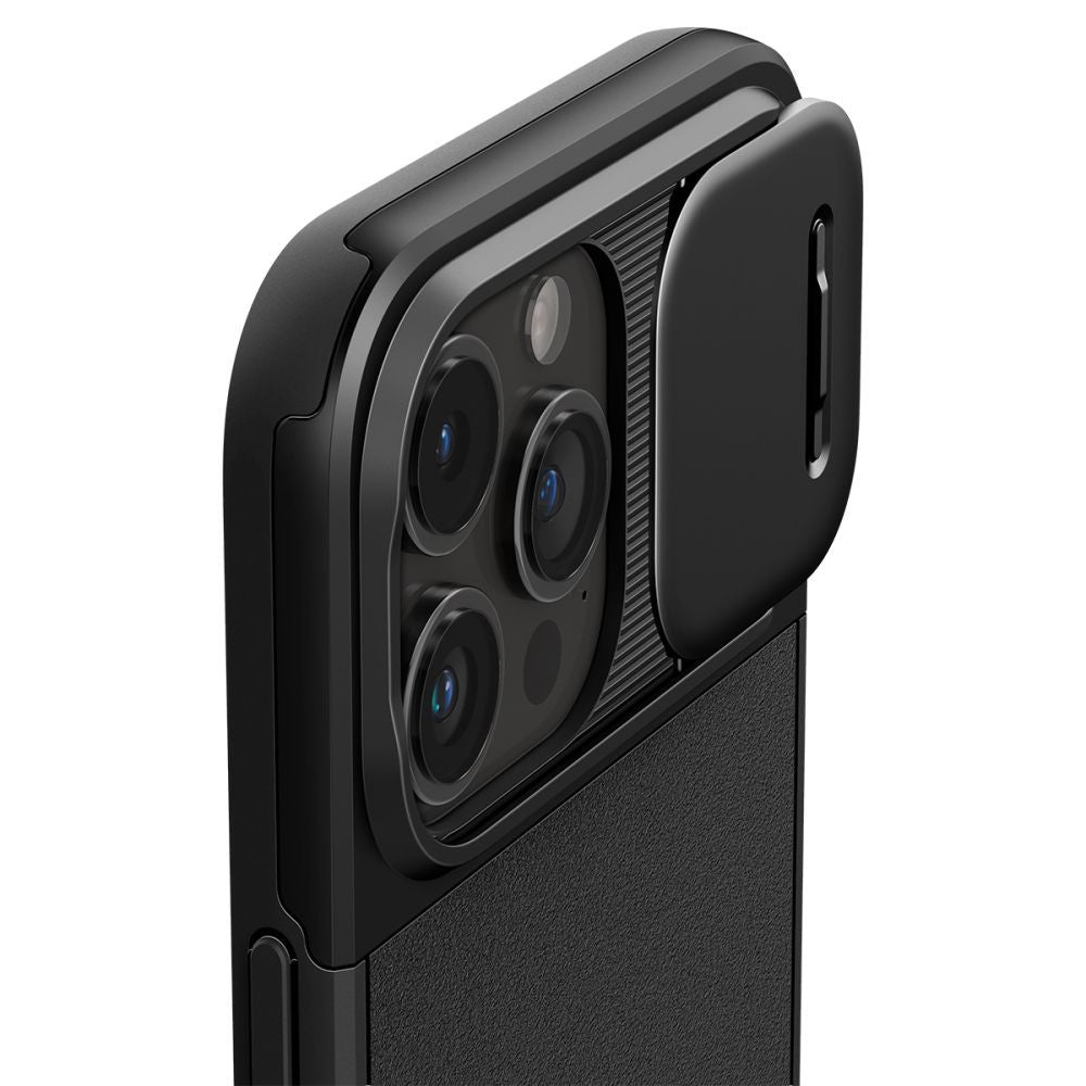 COPERTURA SPIGEN OPTIK ARMOR MAG MAGSAFE IPHONE 15 PRO NERA