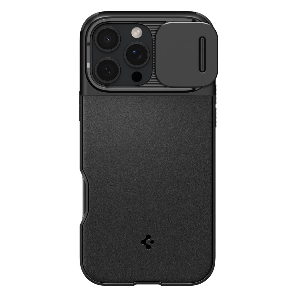 COPERTURA SPIGEN OPTIK ARMOR MAG MAGSAFE IPHONE 16 PRO NERA