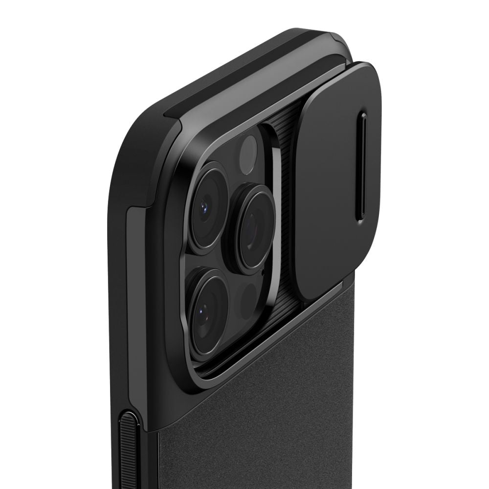 COPERTURA SPIGEN OPTIK ARMOR MAG MAGSAFE IPHONE 16 PRO NERA