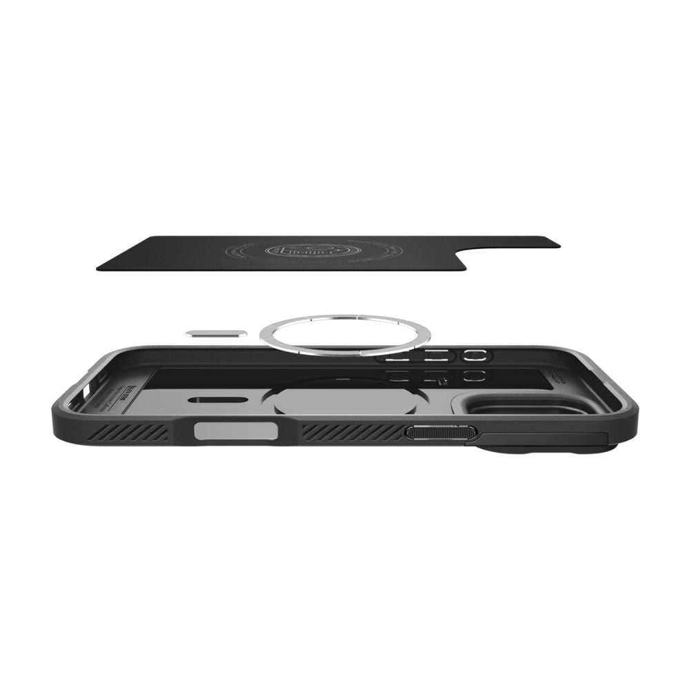COPERTURA SPIGEN OPTIK ARMOR MAG MAGSAFE IPHONE 16 PRO NERA