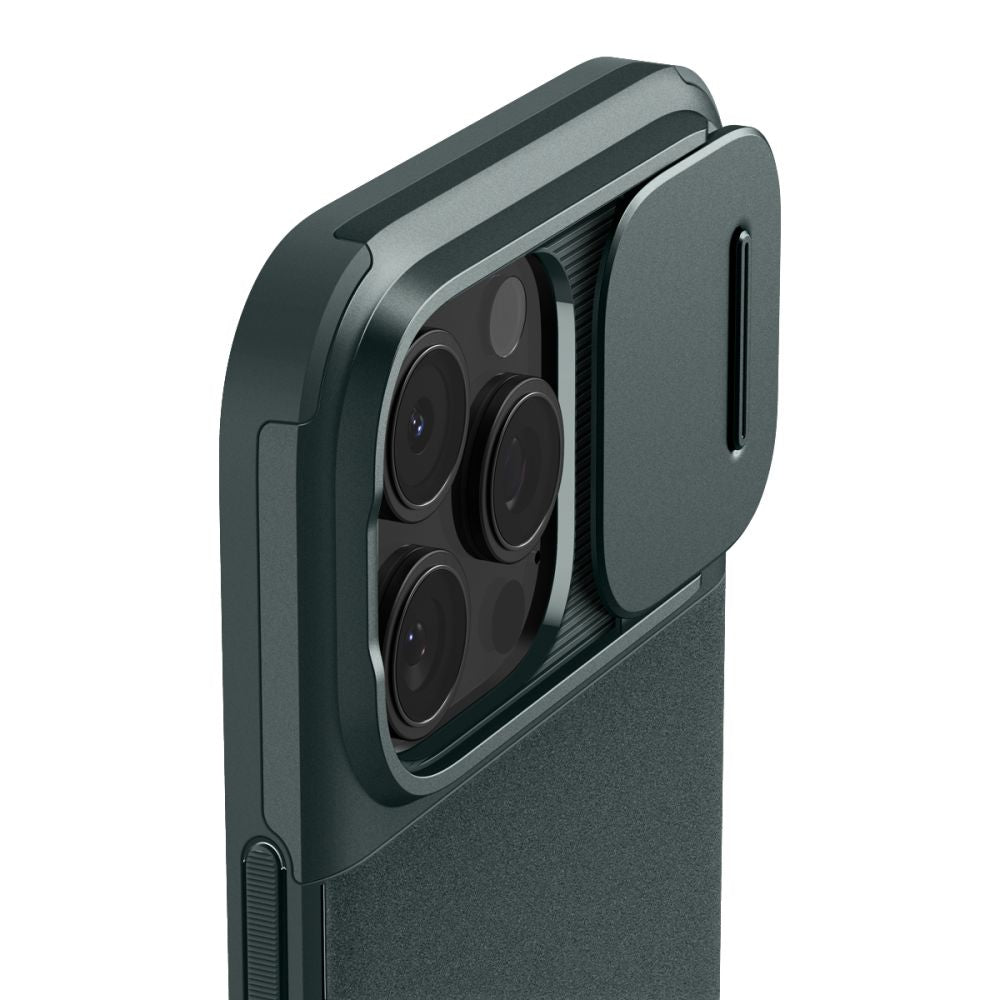 COPERTURA SPIGEN OPTIK ARMOR MAG MAGSAFE IPHONE 16 PRO MAX ABYSS GREEN
