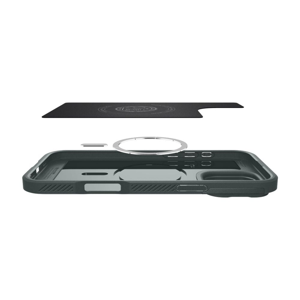 COPERTURA SPIGEN OPTIK ARMOR MAG MAGSAFE IPHONE 16 PRO MAX ABYSS GREEN