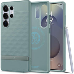 COPERTURA SPIGEN PARALLAX MAG MAGSAFE GALAXY S25 ULTRA SAGE GREEN