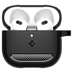 COPERTURA SPIGEN RUGGED ARMOR PER APPLE AIRPODS 4 NERO OPACO