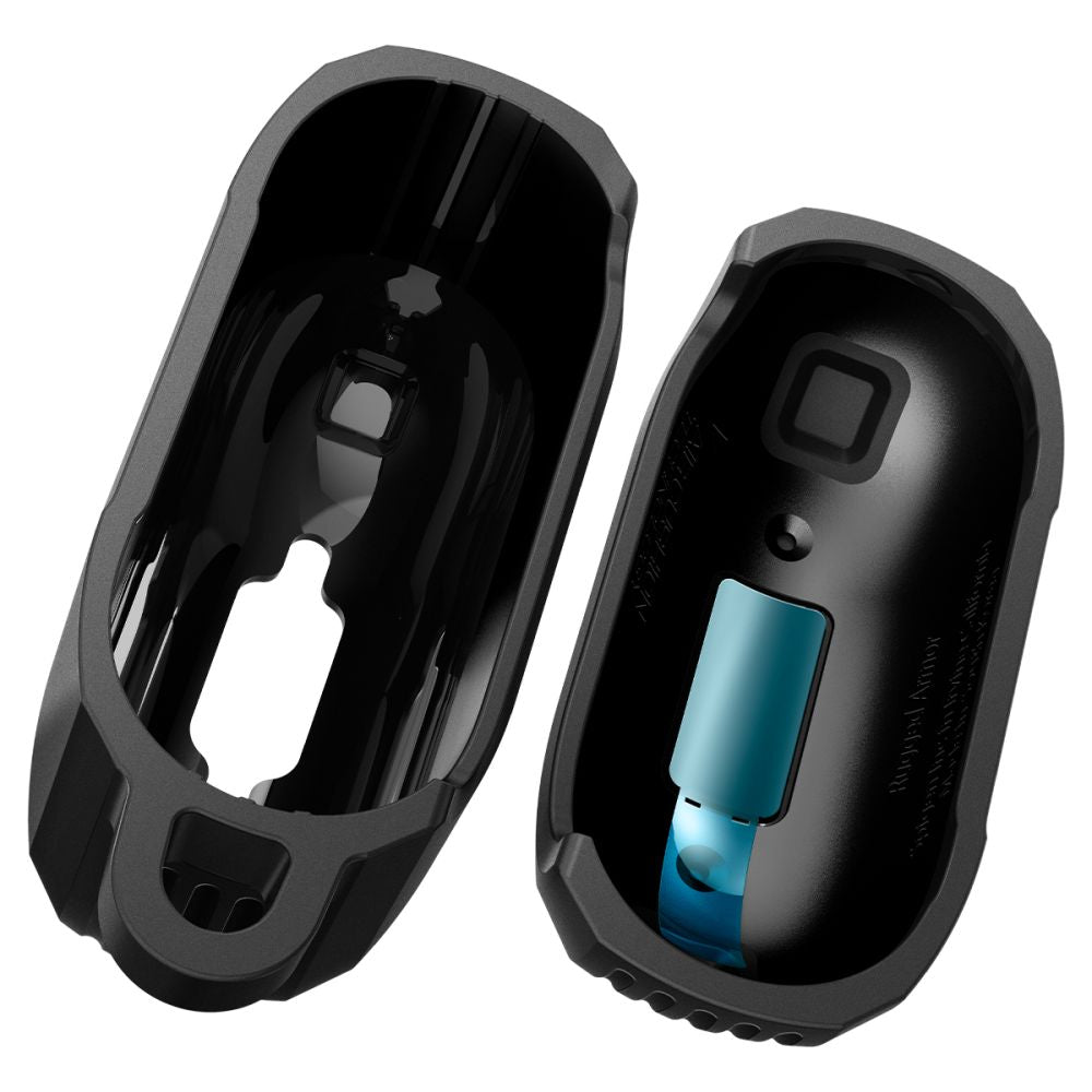 COPERTURA SPIGEN RUGGED ARMOR PER APPLE AIRPODS 4 NERO OPACO