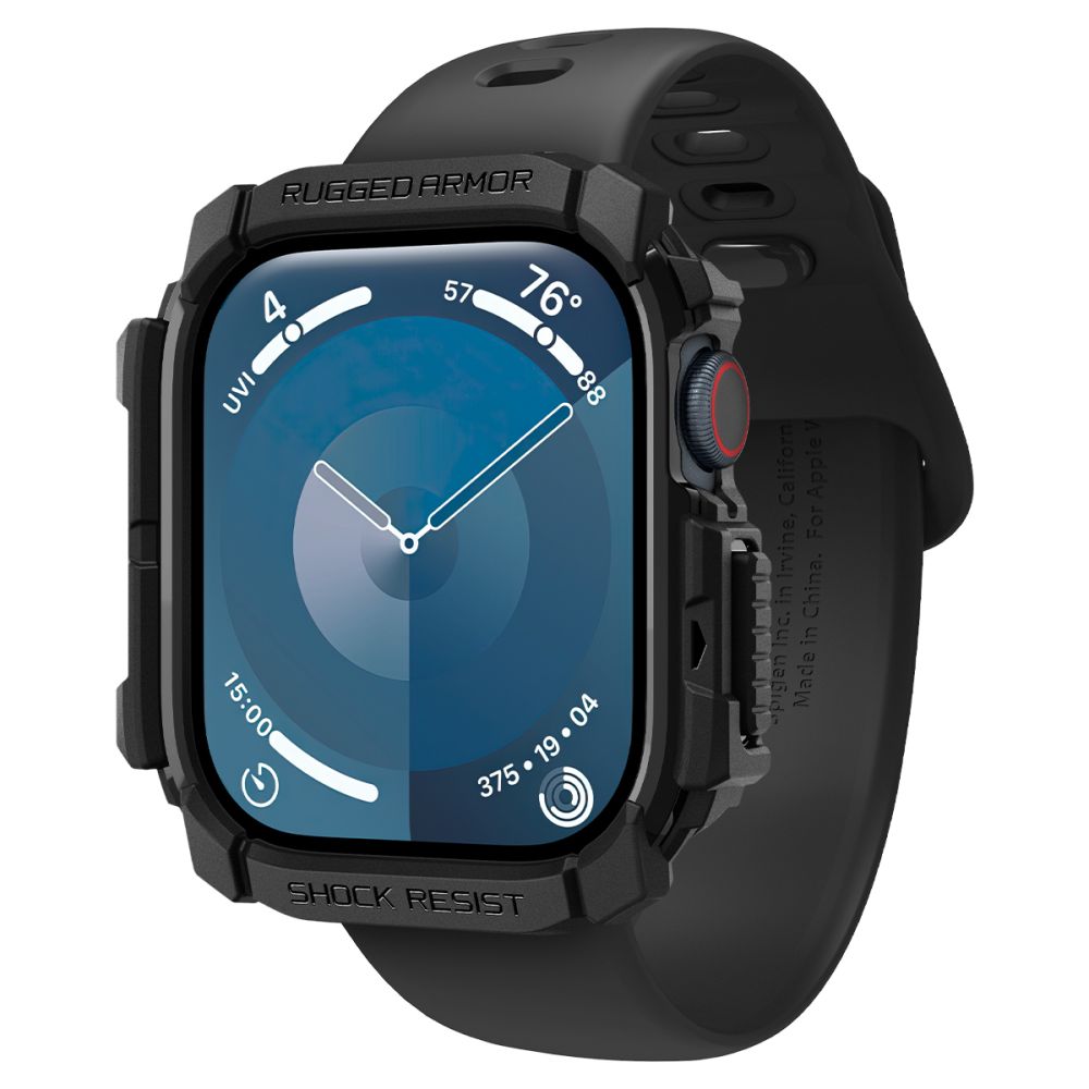 COPERTURA SPIGEN RUGGED ARMOR APPLE WATCH 10 (42 MM) NERO OPACO
