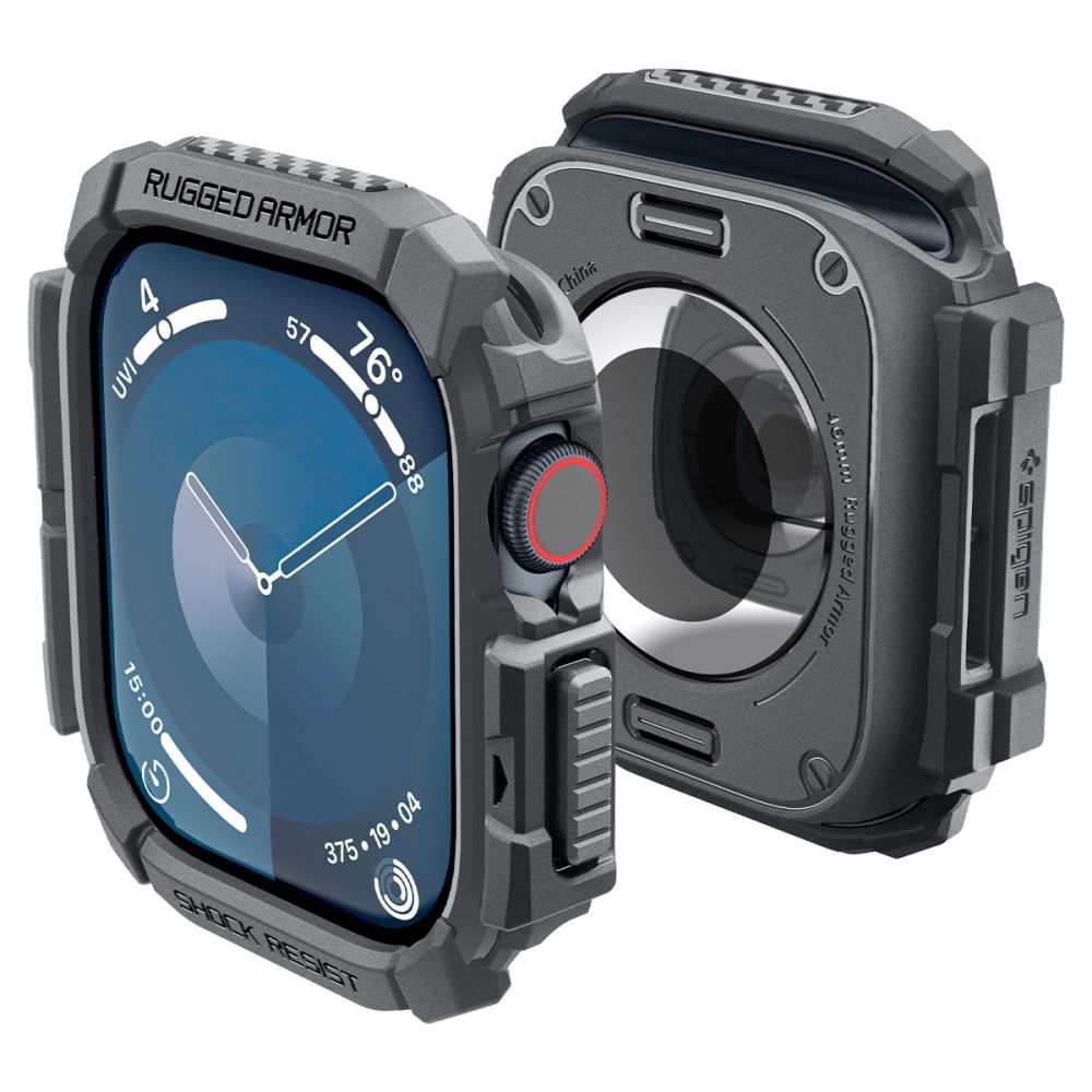 COPERTURA SPIGEN RUGGED ARMOR APPLE WATCH 10 (46 MM) GRIGIO SCURO