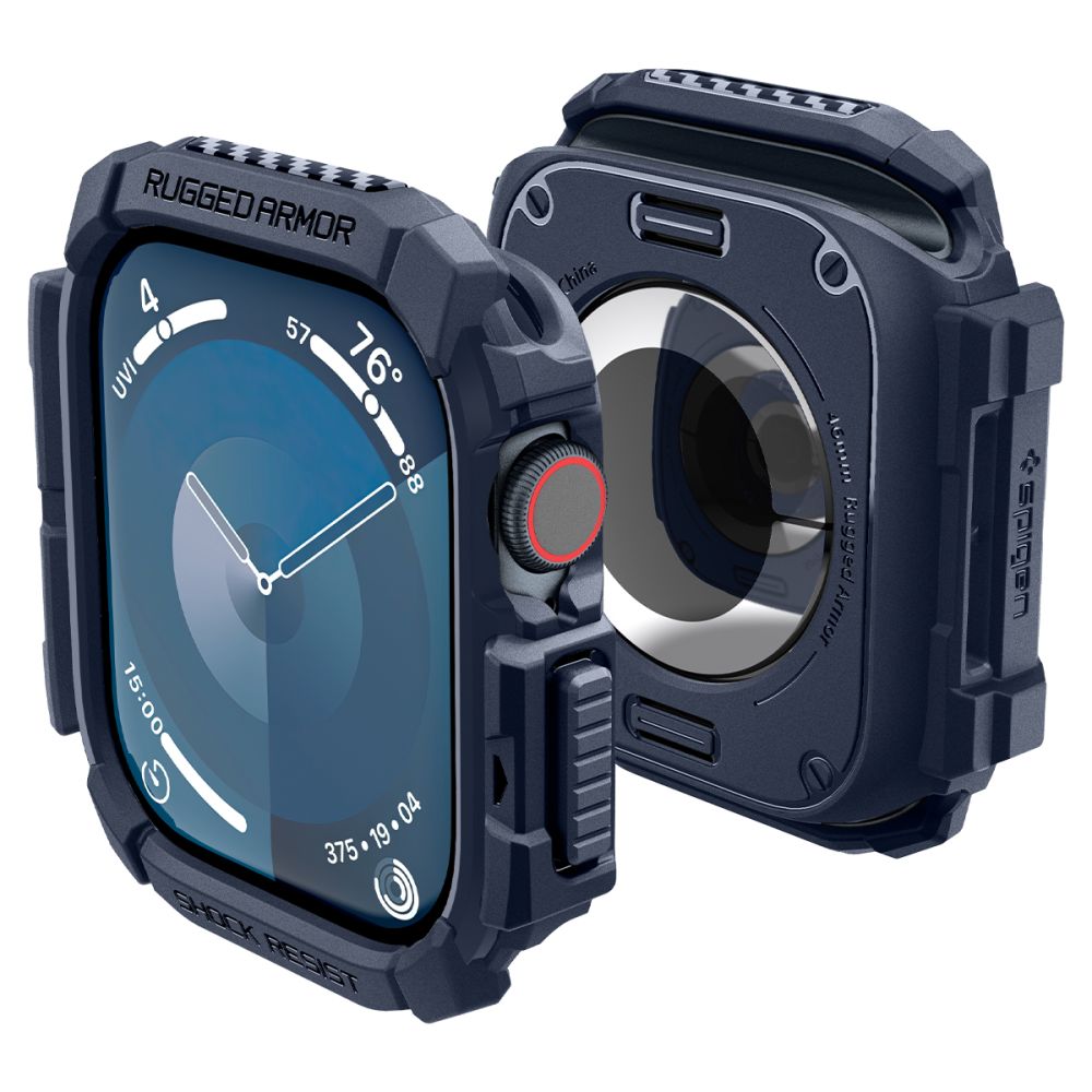 COPERTURA SPIGEN RUGGED ARMOR APPLE WATCH 10 (46 MM) BLU NAVY