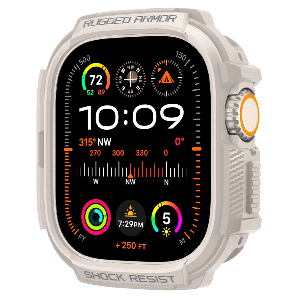 CUSTODIA PROTETTIVA PER APPLE WATCH ULTRA 49 MM SPIGEN RUGGED ARMOR DUNE BEIGE