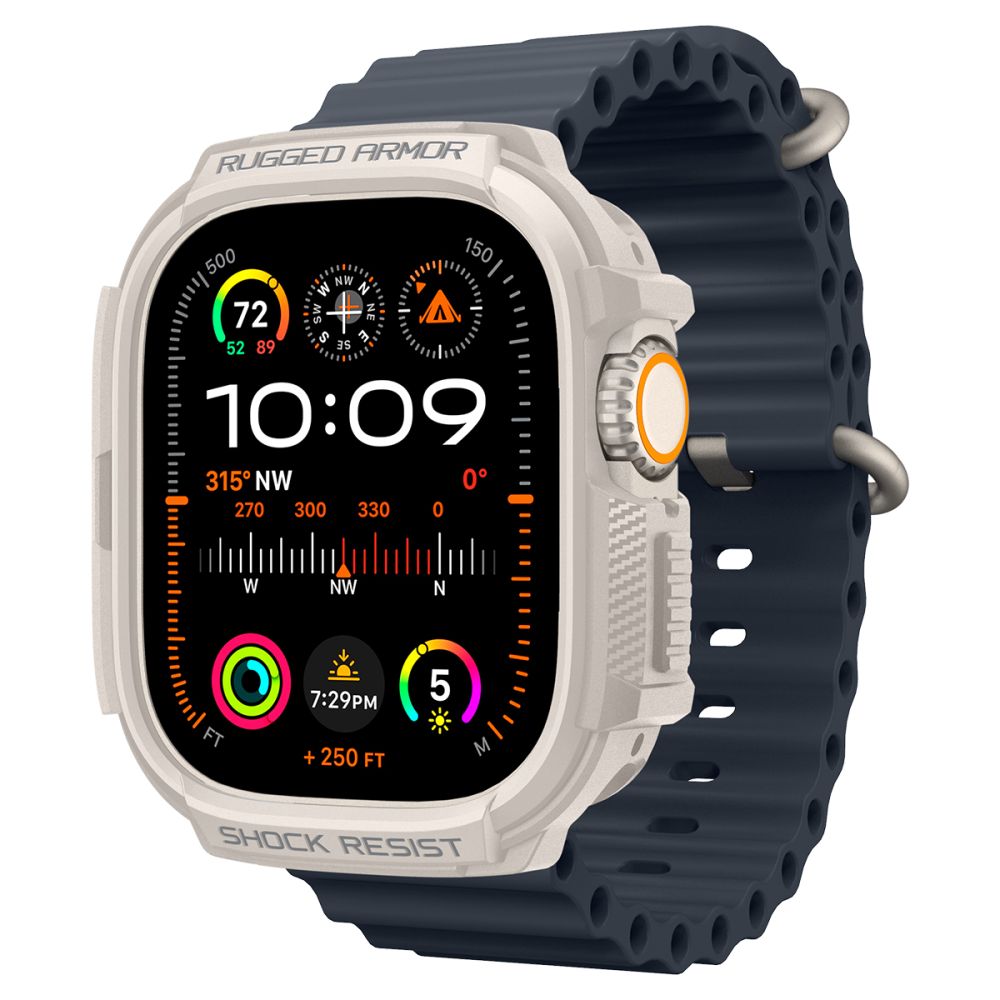 CUSTODIA PROTETTIVA PER APPLE WATCH ULTRA 49 MM SPIGEN RUGGED ARMOR DUNE BEIGE