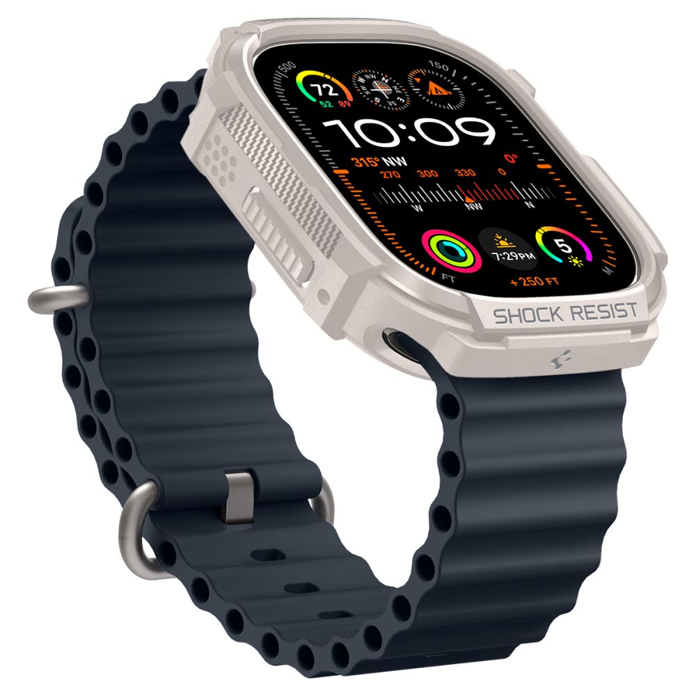 CUSTODIA PROTETTIVA PER APPLE WATCH ULTRA 49 MM SPIGEN RUGGED ARMOR DUNE BEIGE