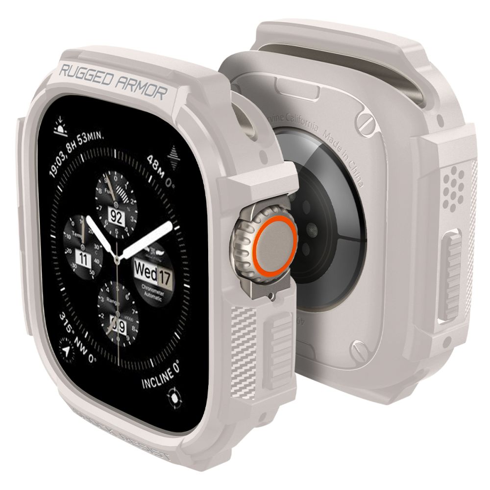 CUSTODIA PROTETTIVA PER APPLE WATCH ULTRA 49 MM SPIGEN RUGGED ARMOR DUNE BEIGE