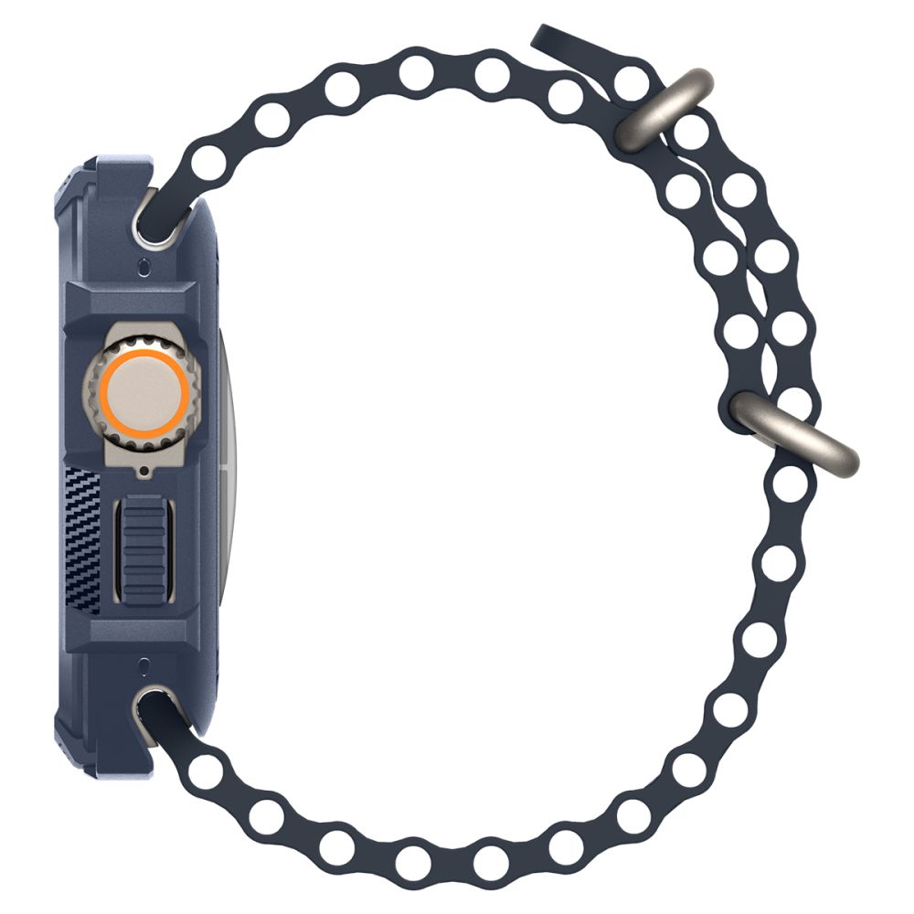 CUSTODIA PROTETTIVA PER APPLE WATCH ULTRA 49 MM SPIGEN RUGGED ARMOR BLU NAVY