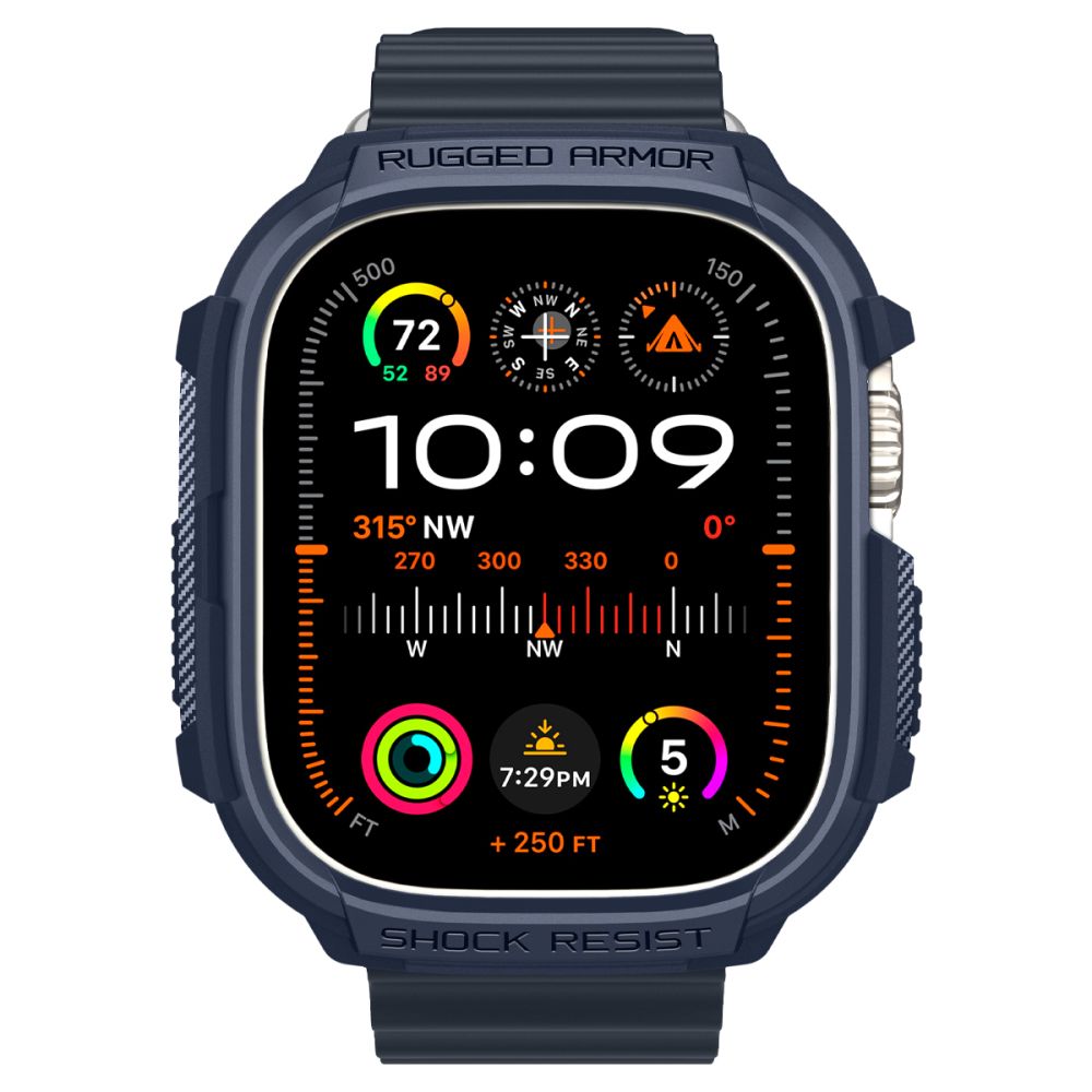 CUSTODIA PROTETTIVA PER APPLE WATCH ULTRA 49 MM SPIGEN RUGGED ARMOR BLU NAVY