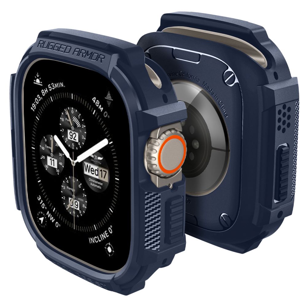 CUSTODIA PROTETTIVA PER APPLE WATCH ULTRA 49 MM SPIGEN RUGGED ARMOR BLU NAVY
