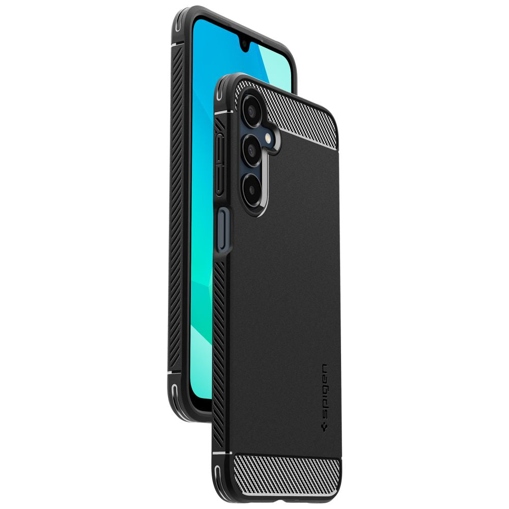 COPERTURA SPIGEN RUGGED ARMOR GALAXY A16 4G / 5G NERO OPACO