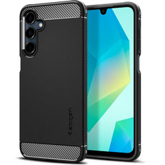 COPERTURA SPIGEN RUGGED ARMOR GALAXY A16 4G / 5G NERO OPACO