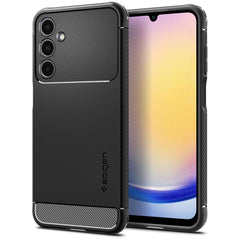 COPERTURA SPIGEN RUGGED ARMOR GALAXY A25 5G NERO OPACO