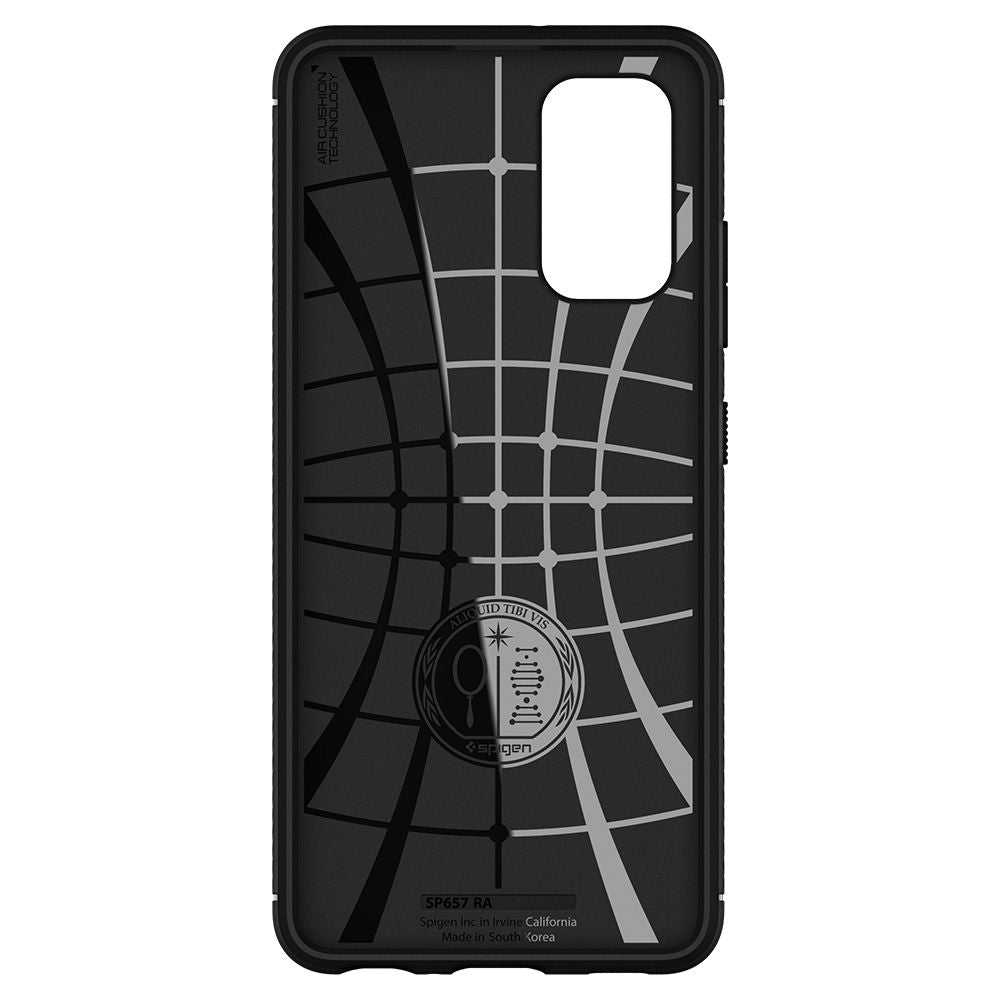 COPERTURA SPIGEN RUGGED ARMOR GALAXY A52 LTE/5G NERO OPACO