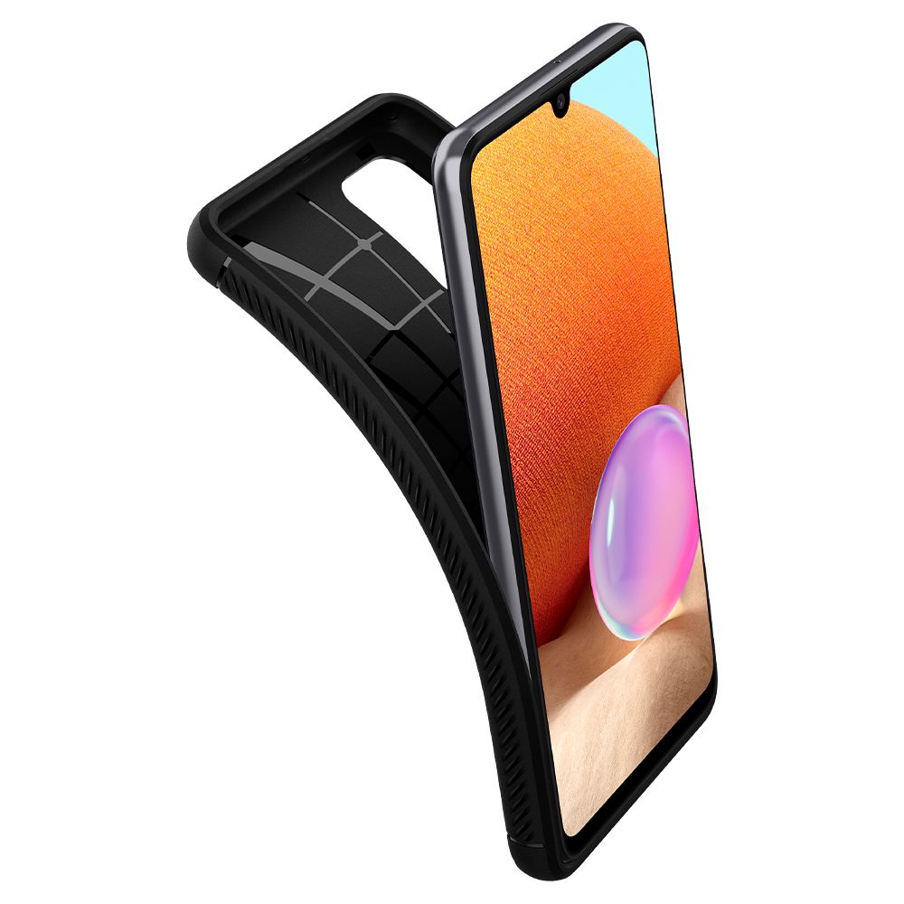 COPERTURA SPIGEN RUGGED ARMOR GALAXY A52 LTE/5G NERO OPACO