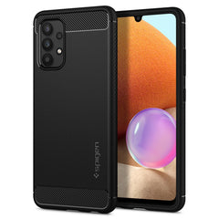 COPERTURA SPIGEN RUGGED ARMOR GALAXY A52 LTE/5G NERO OPACO