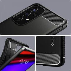 COPERTURA SPIGEN RUGGED ARMOR GALAXY A53 5G NERO OPACO