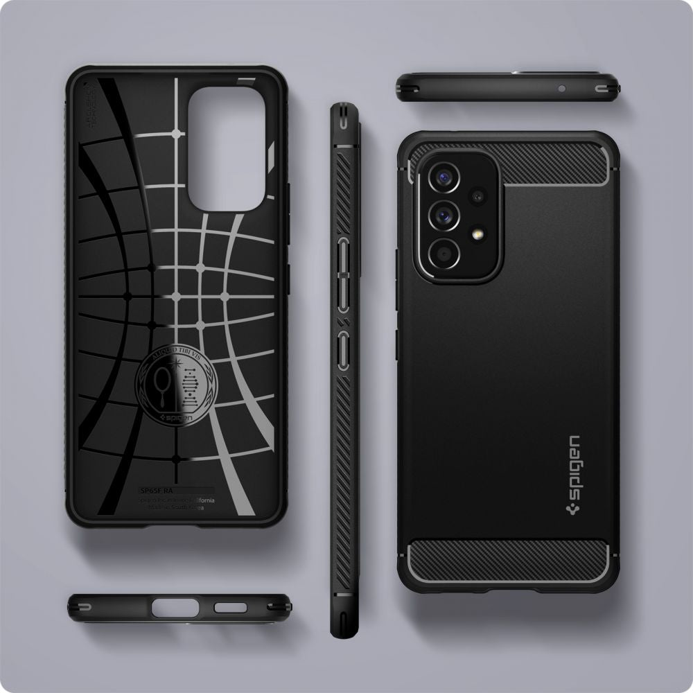 COPERTURA SPIGEN RUGGED ARMOR GALAXY A53 5G NERO OPACO
