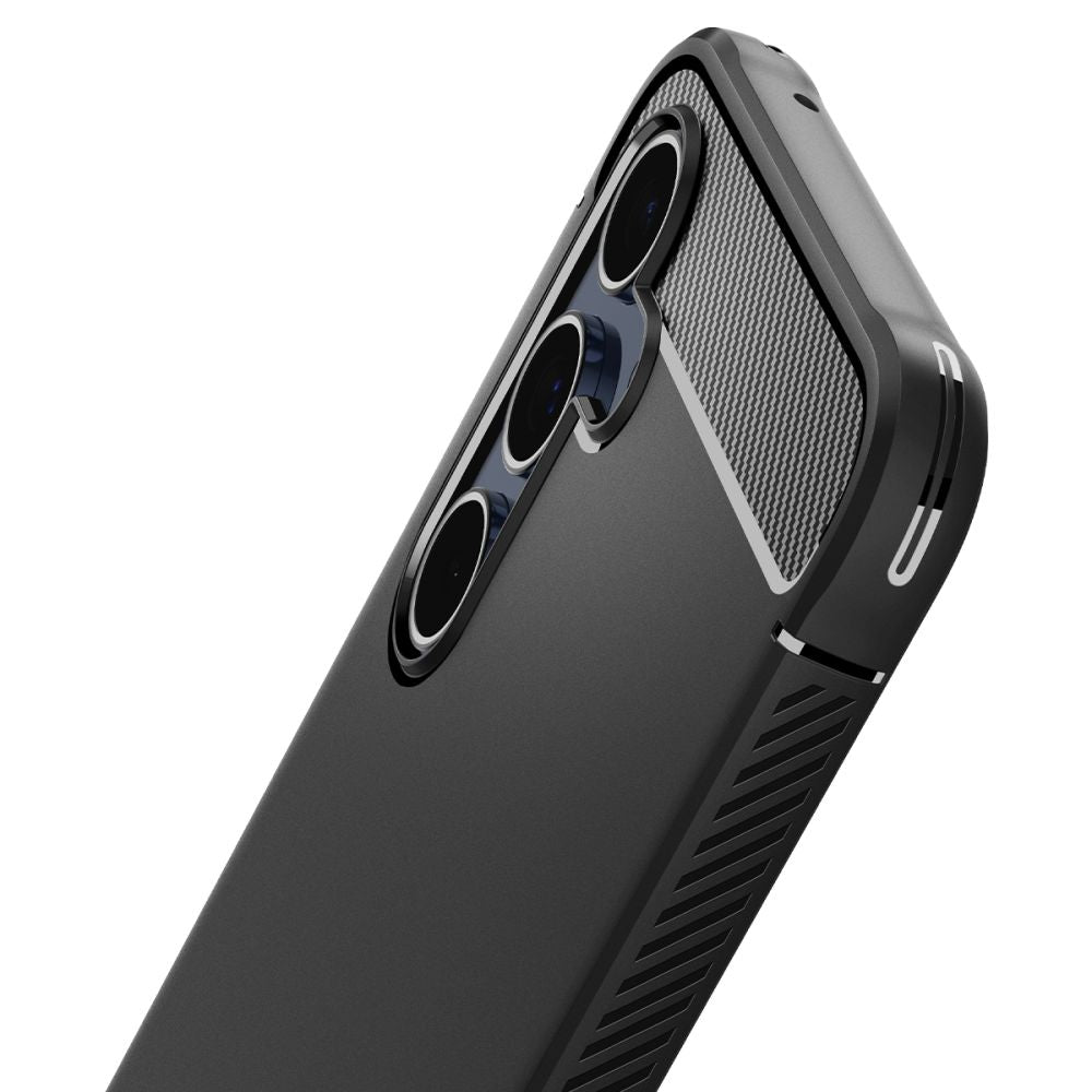 COPERTURA SPIGEN RUGGED ARMOR GALAXY A55 5G NERO OPACO