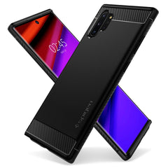 COPERTURA SPIGEN RUGGED ARMOR GALAXY NOTE 10+ PLUS NERO OPACO