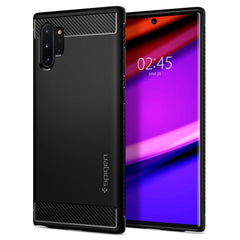 COPERTURA SPIGEN RUGGED ARMOR GALAXY NOTE 10+ PLUS NERO OPACO
