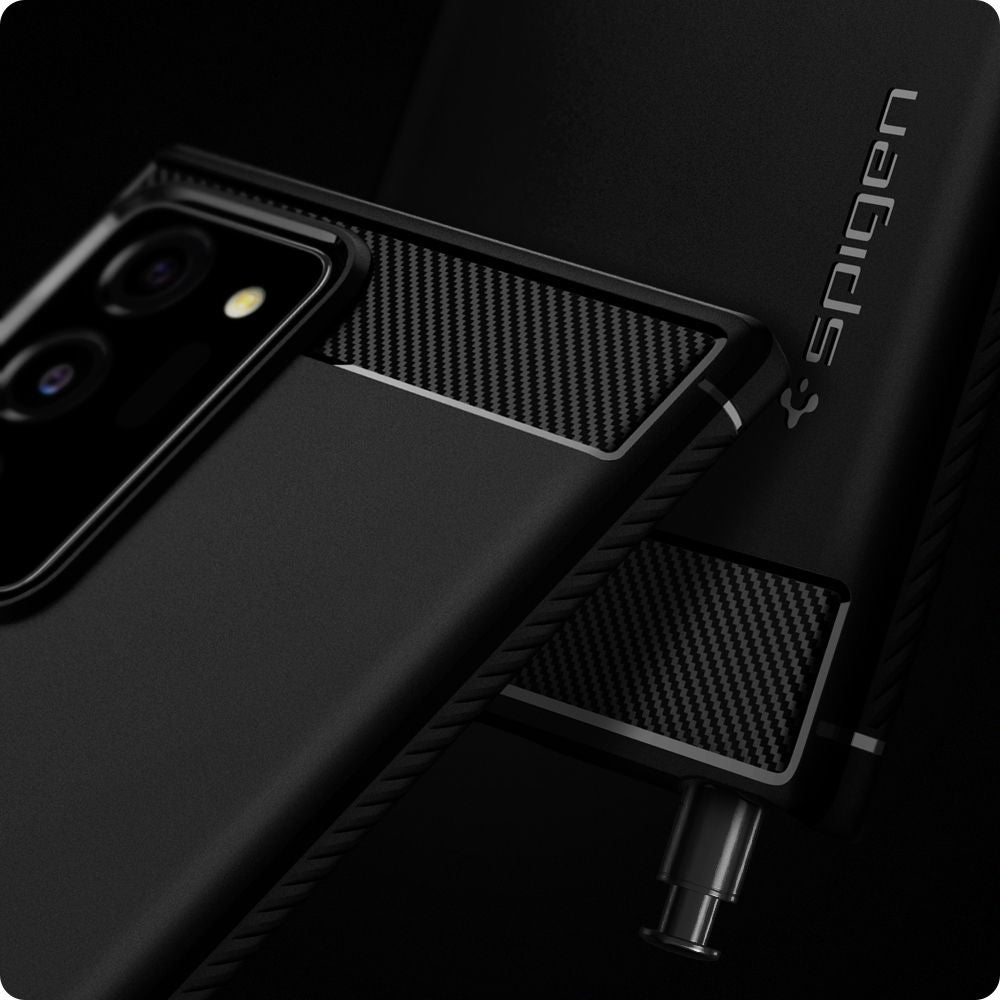 COPERTURA SPIGEN RUGGED ARMOR GALAXY NOTE 20 ULTRA NERO OPACO