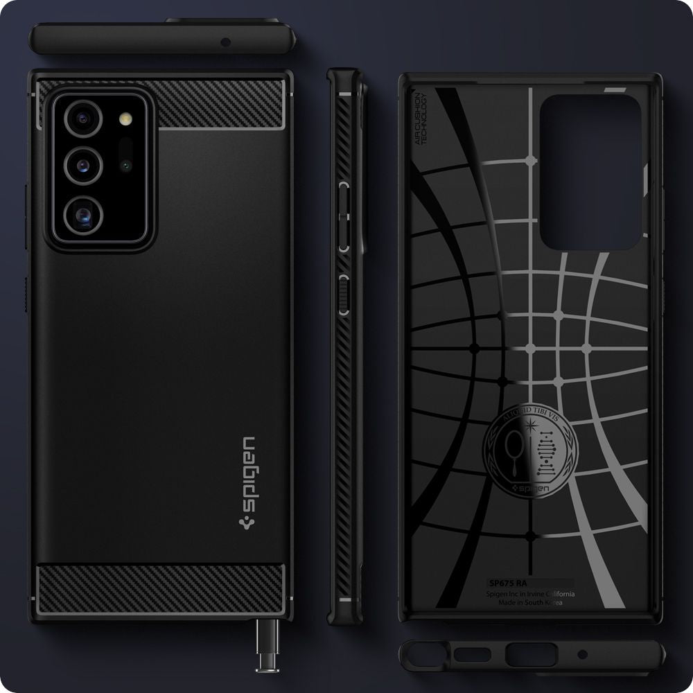 COPERTURA SPIGEN RUGGED ARMOR GALAXY NOTE 20 ULTRA NERO OPACO