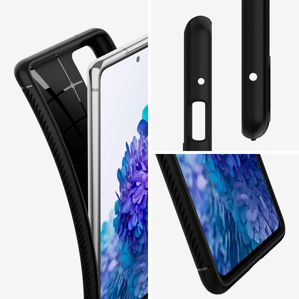 COPERTURA SPIGEN RUGGED ARMOR GALAXY S20 FE NERO OPACO