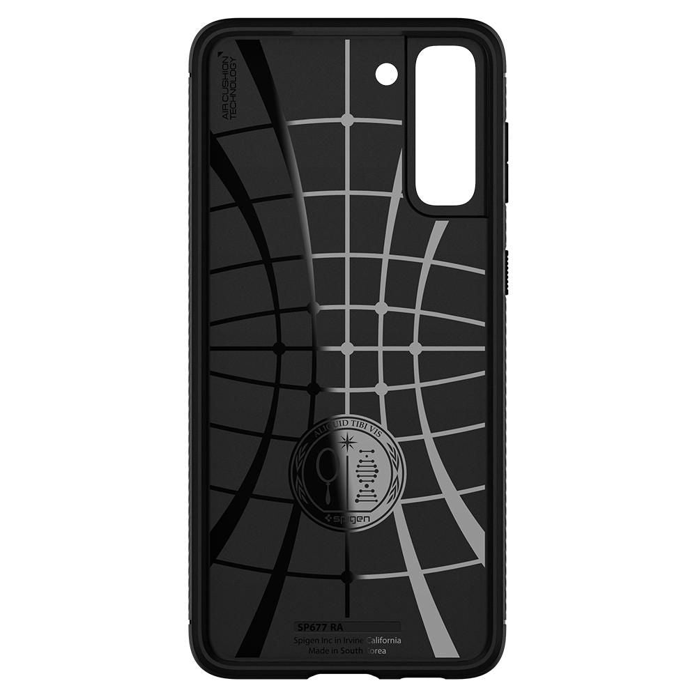 COPERTURA SPIGEN RUGGED ARMOR GALAXY S21 NERO OPACO