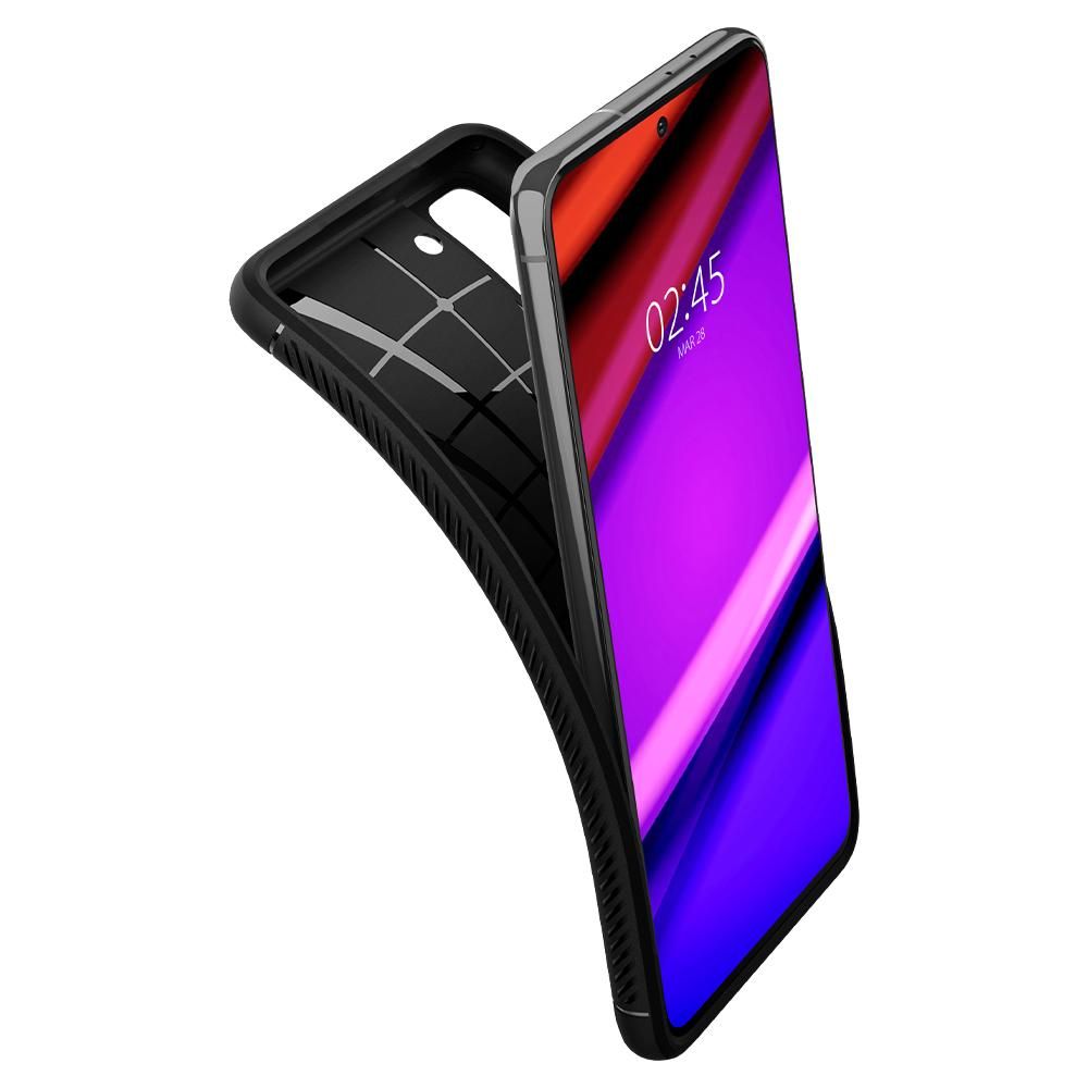 COPERTURA SPIGEN RUGGED ARMOR GALAXY S21 NERO OPACO