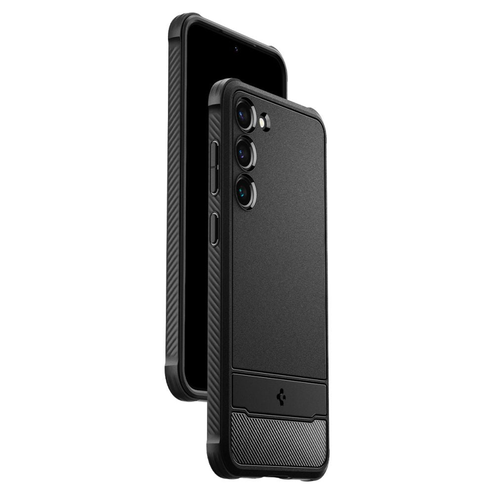 COPERTURA SPIGEN RUGGED ARMOR GALAXY S23 NERO OPACO