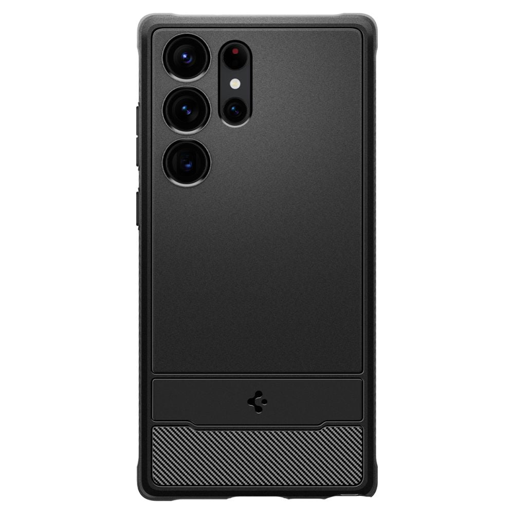 COPERTURA SPIGEN RUGGED ARMOR GALAXY S23 ULTRA NERO OPACO