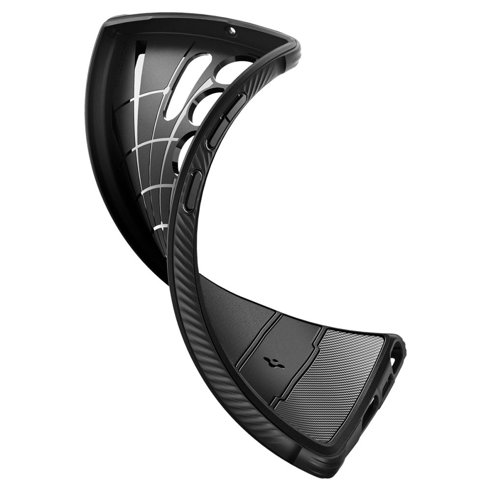 COPERTURA SPIGEN RUGGED ARMOR GALAXY S23 ULTRA NERO OPACO