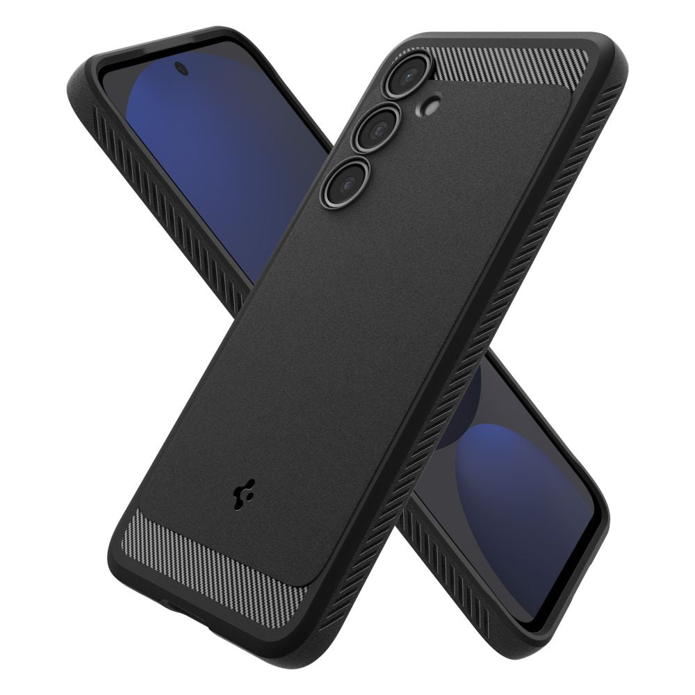 COPERTURA SPIGEN RUGGED ARMOR GALAXY S24 FE NERO OPACO
