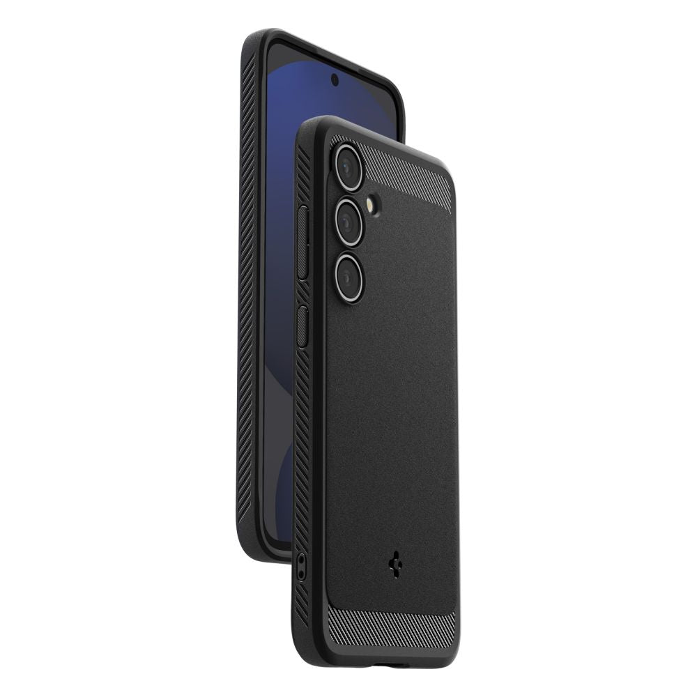 COPERTURA SPIGEN RUGGED ARMOR GALAXY S24 FE NERO OPACO