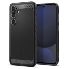 COPERTURA SPIGEN RUGGED ARMOR GALAXY S24 FE NERO OPACO
