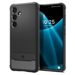 COPERTURA SPIGEN RUGGED ARMOR GALAXY S24 NERO OPACO