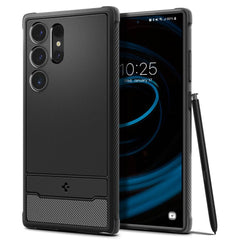 COPERTURA SPIGEN RUGGED ARMOR GALAXY S24 ULTRA NERO OPACO