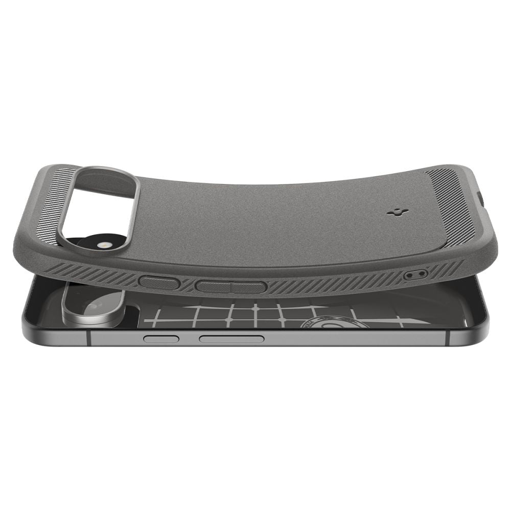 CUSTODIA PER GOOGLE PIXEL 9 / 9 PRO SPIGEN RUGGED ARMOR MARBLE GREY