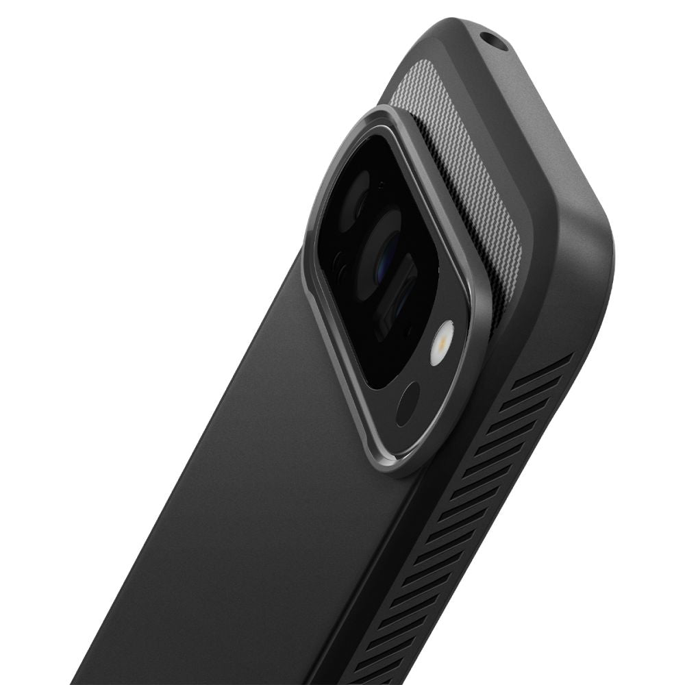 COPERTURA PER GOOGLE PIXEL 9 PRO XL SPIGEN RUGGED ARMOR NERO OPACO