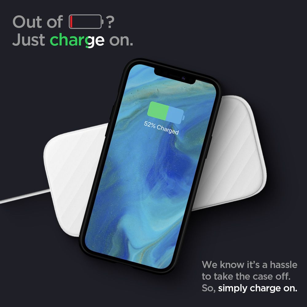 COPERTURA SPIGEN RUGGED ARMOR IPHONE 12/12 PRO NERO OPACO